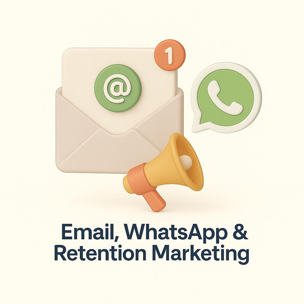 Email, WhatsApp & Retention Marketing services